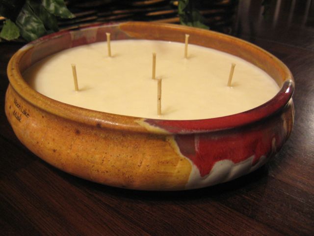 16 oz Low Bowl Pottery Candle